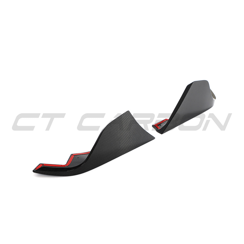 TOYOTA SUPRA 2020+ A90 CARBON FIBRE REAR BUMPER CORNERS