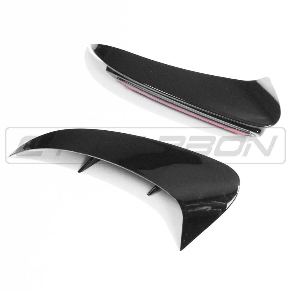 BLAK BY CT BUMPER CORNERS MERCEDES A-CLASS A35 V177 GLOSS BLACK REAR BUMPER CORNERS
