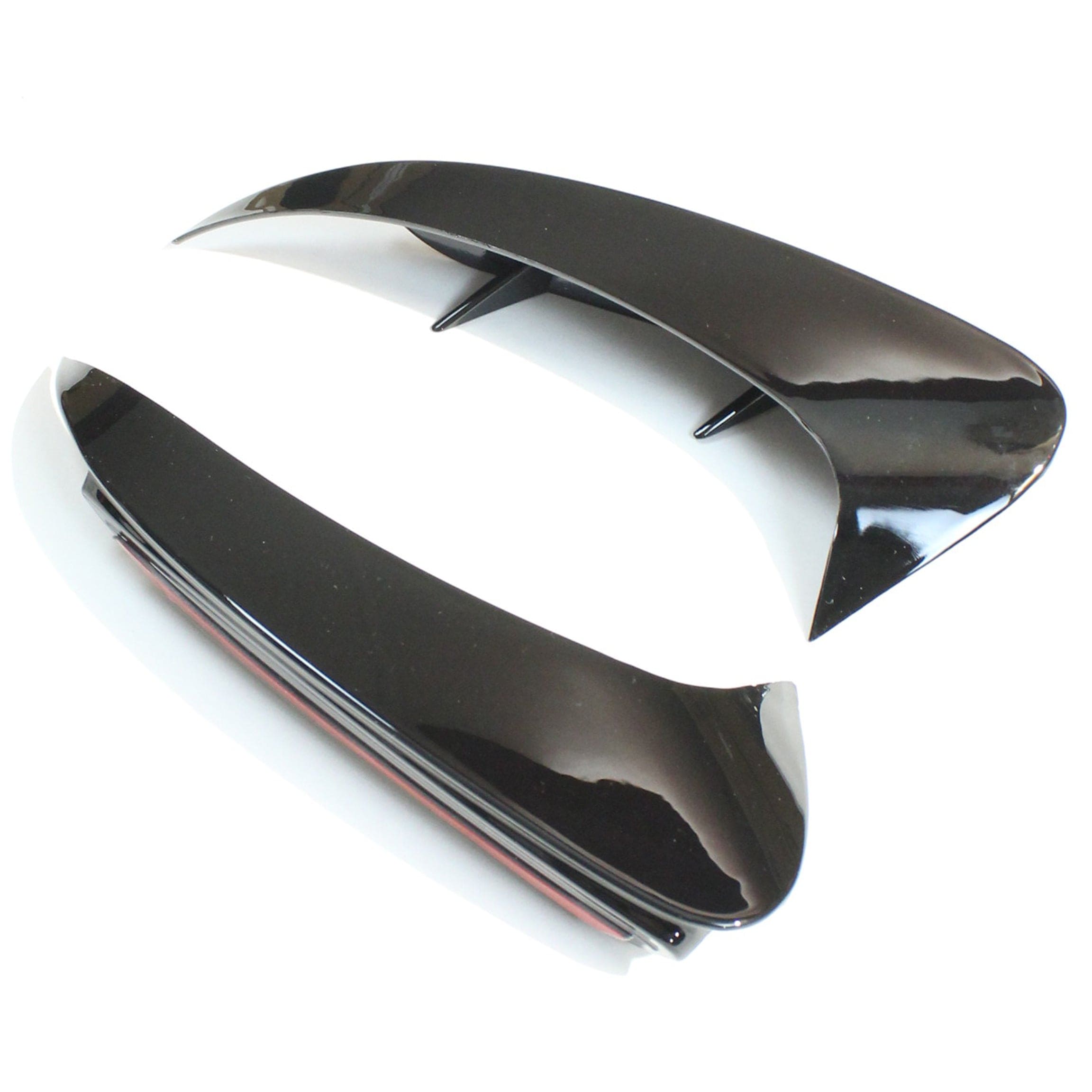 BLAK BY CT BUMPER CORNERS MERCEDES A-CLASS A35 V177 GLOSS BLACK REAR BUMPER CORNERS