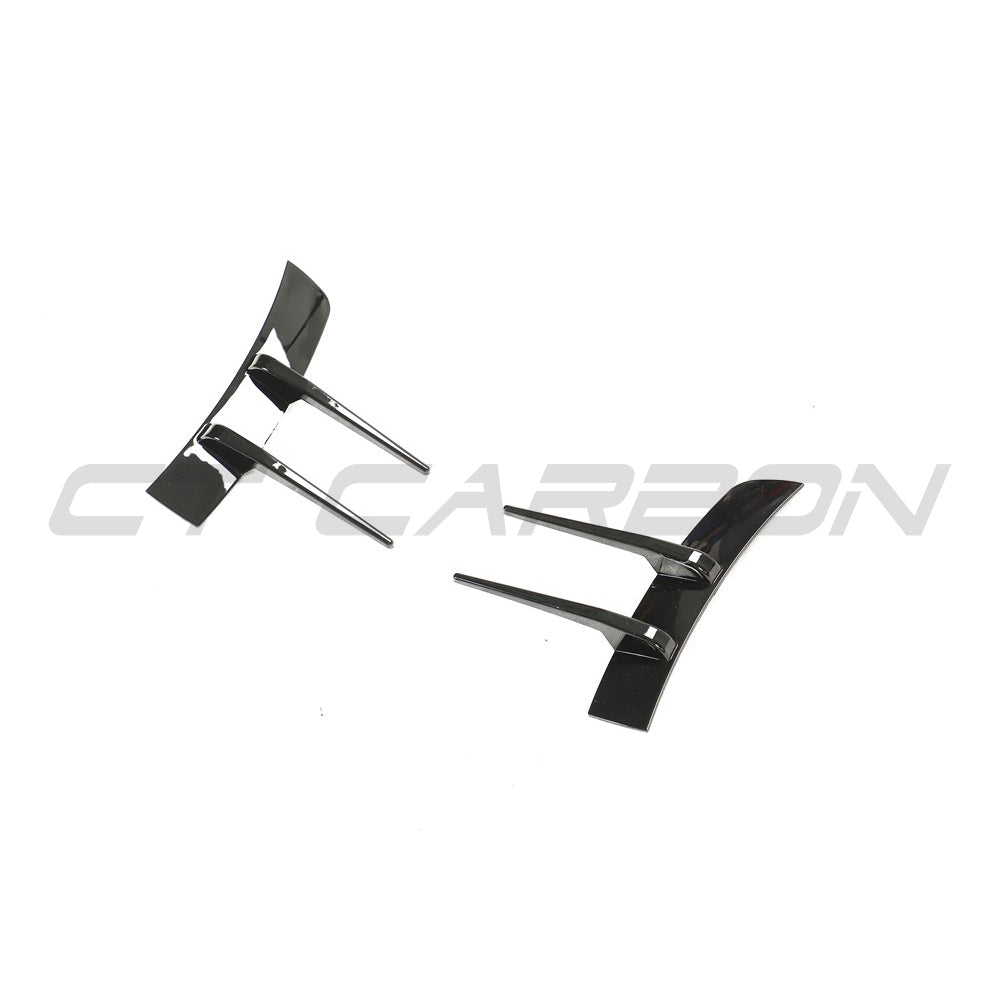 MERCEDES A-CLASS W177 & V177 2018-2022 GLOSS BLACK FRONT BUMPER TRIM