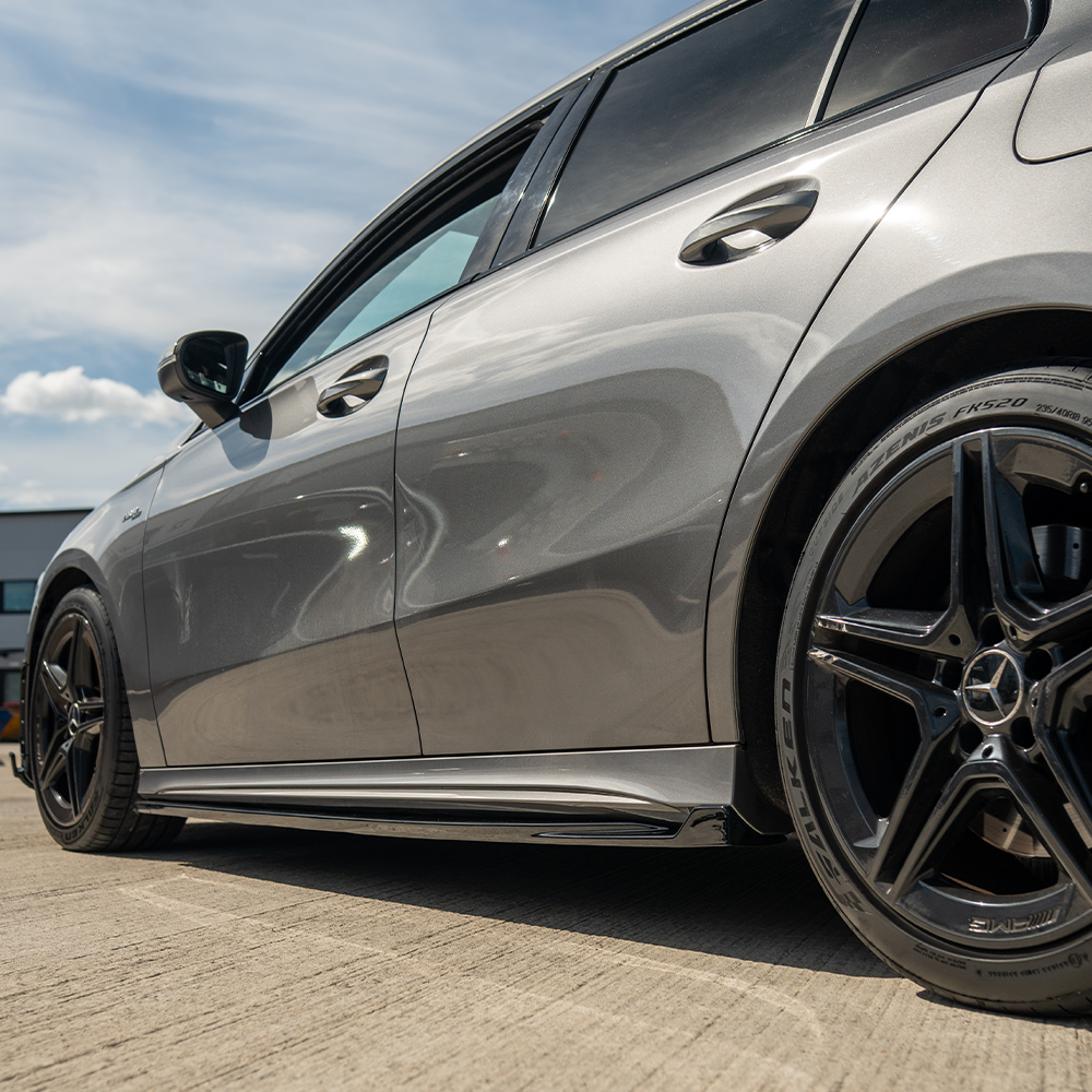 MERCEDES A-CLASS W177 & V177 2018+ GLOSS BLACK SIDE SKIRTS
