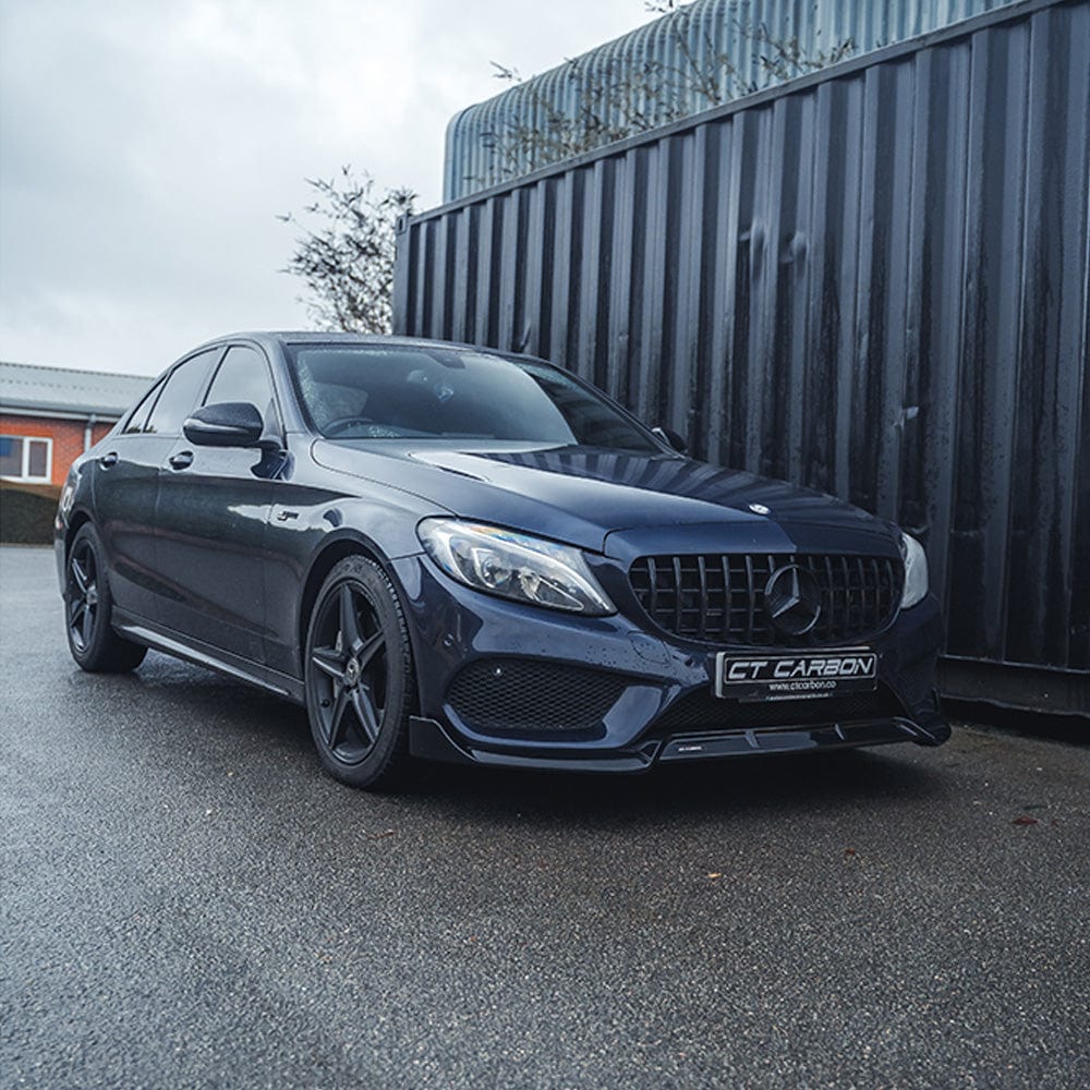 BLAK BY CT Splitter MERCEDES C43 & C CLASS W205 COUPE PRE-FACELIFT GLOSS BLACK SPLITTER