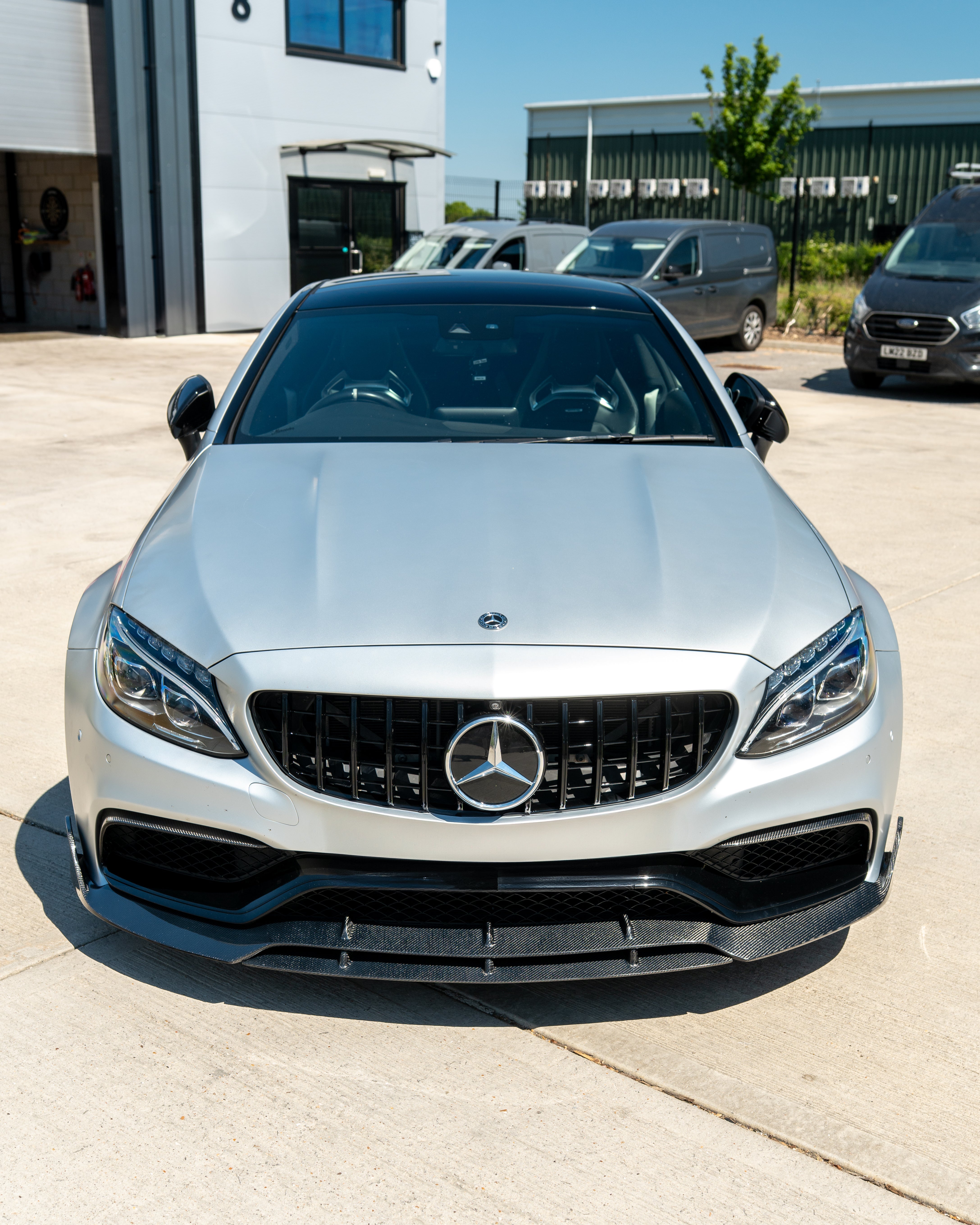 MERCEDES C63 W205 COUPE CARBON FIBRE SPLITTER - B-STYLE