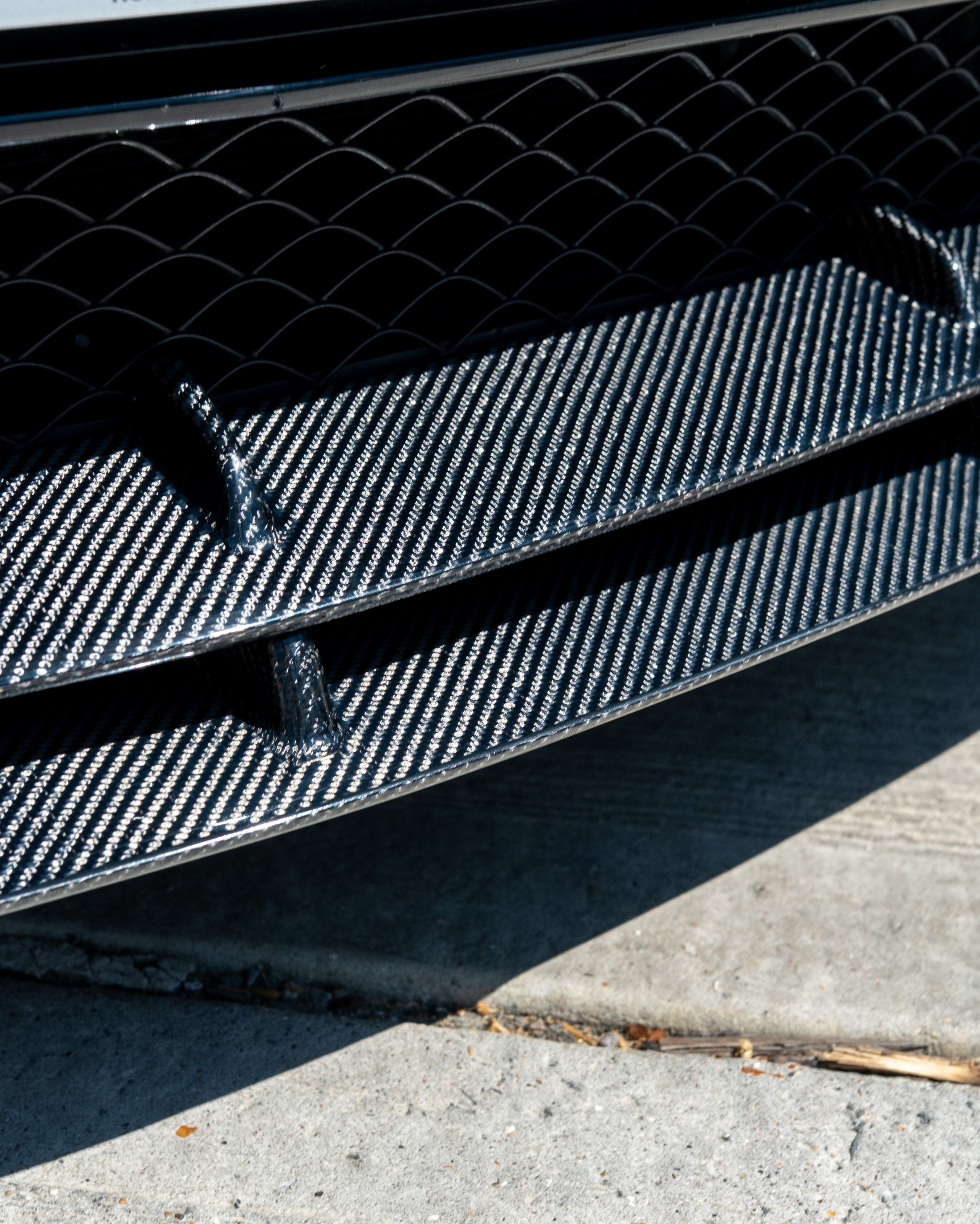 MERCEDES C63 W205 COUPE CARBON FIBRE SPLITTER - B-STYLE