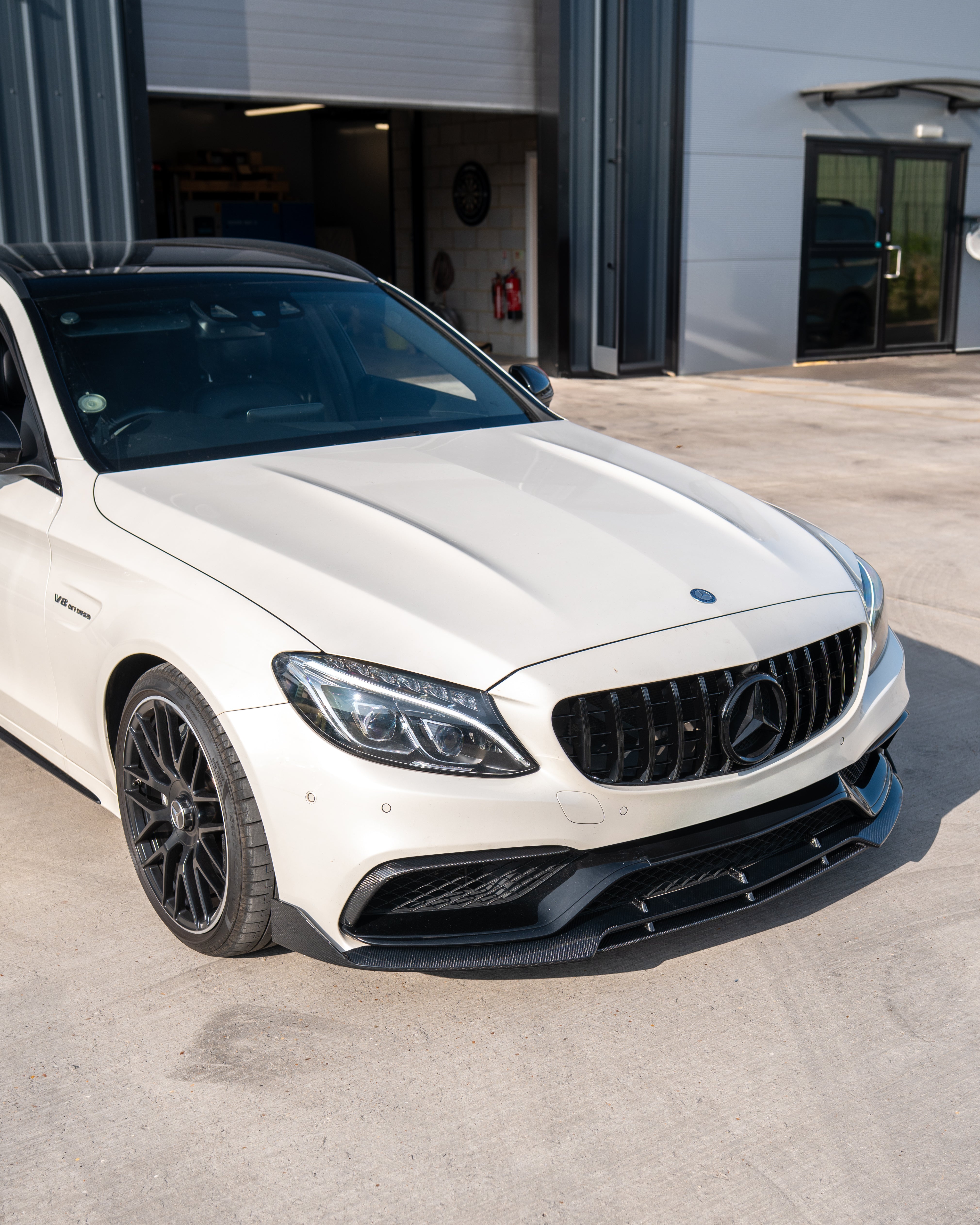 MERCEDES C63 W205 SALOON/ESTATE CARBON FIBRE SPLITTER - B-STYLE