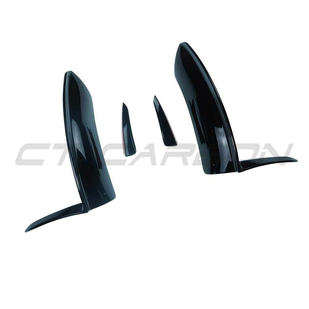 MERCEDES V177 & W177 2023-CURRENT A CLASS GLOSS BLACK CORNER SPLITTER AND CANARDS