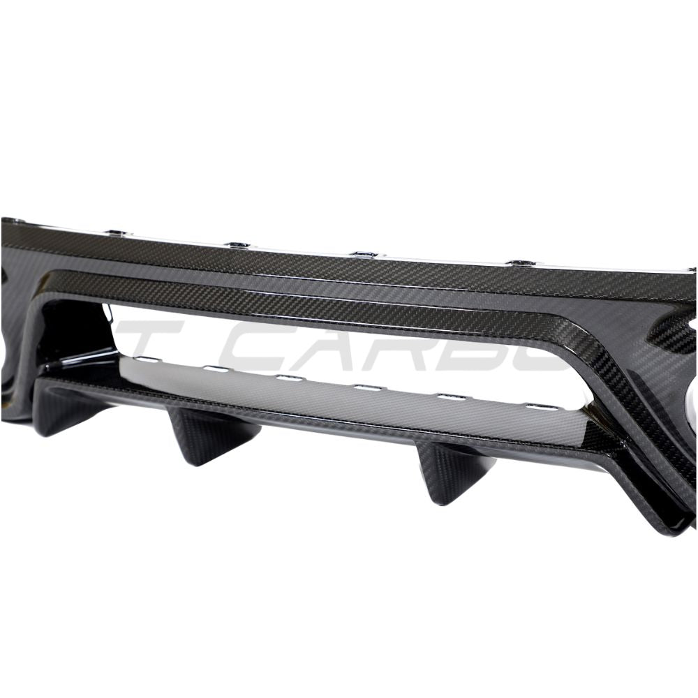 PORSCHE 911 992 TURBO S CARBON FIBRE DIFFUSER - CT DESIGN