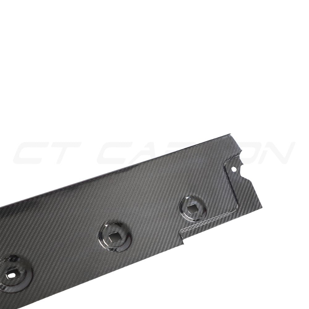 PORSCHE 911 992 TURBO S CARBON FIBRE SIDE SKIRTS - CT DESIGN