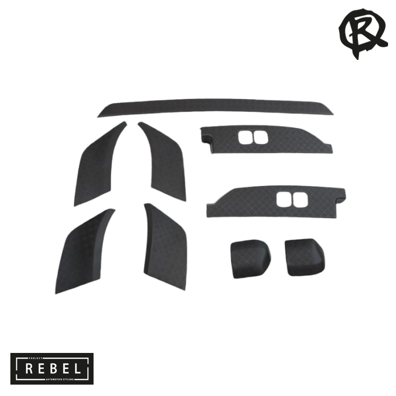 Defender L663 90/110 9 - Piece Chequer Plate Protection Kit
