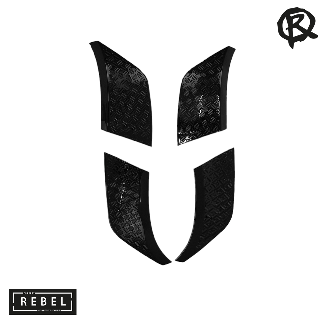 Defender L663 Chequer Plate Wheel Arch Protection Kit - 90/110