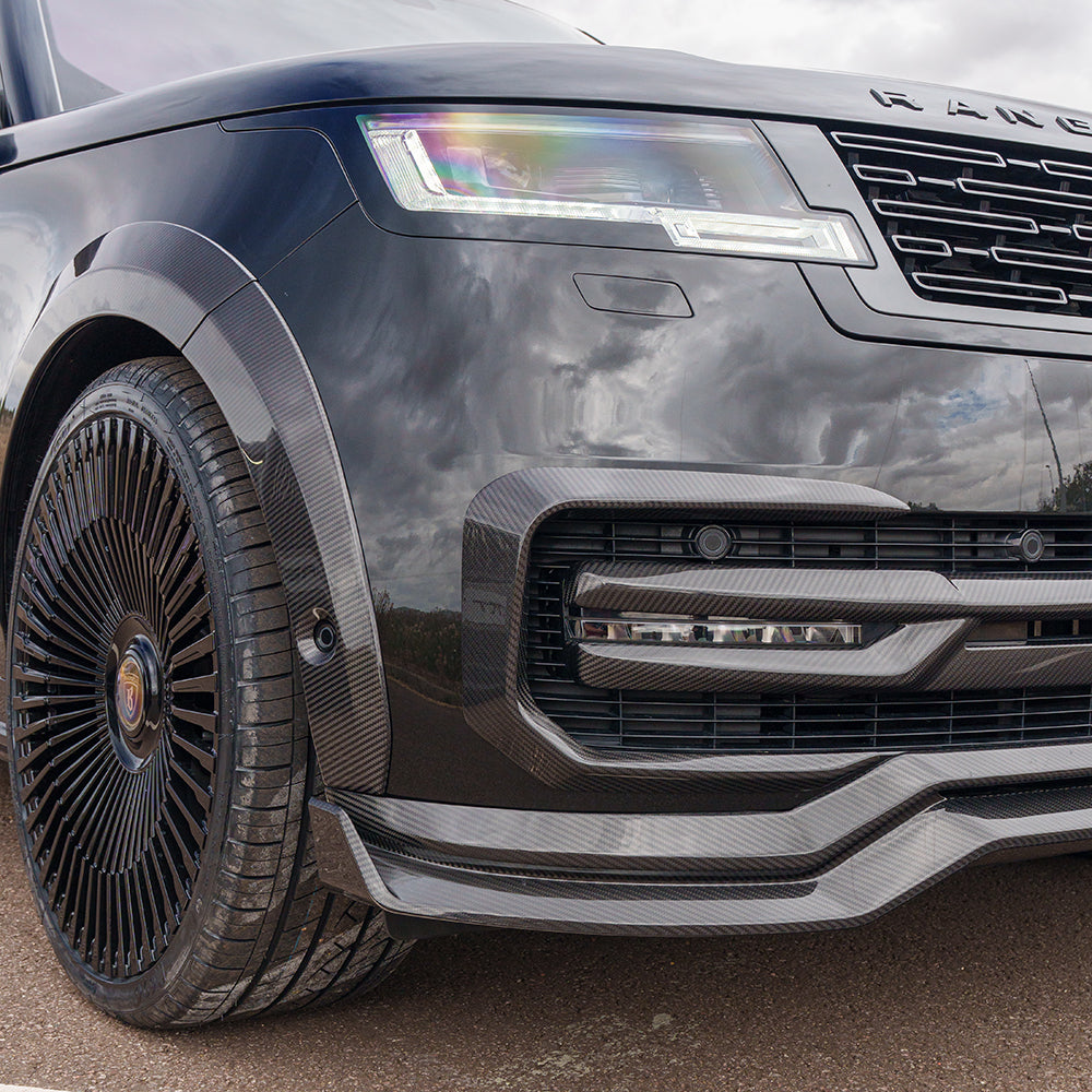 RANGE ROVER L460 2022+ CARBON FIBRE FRONT BUMPER GRILLE TRIM - CT DESIGN