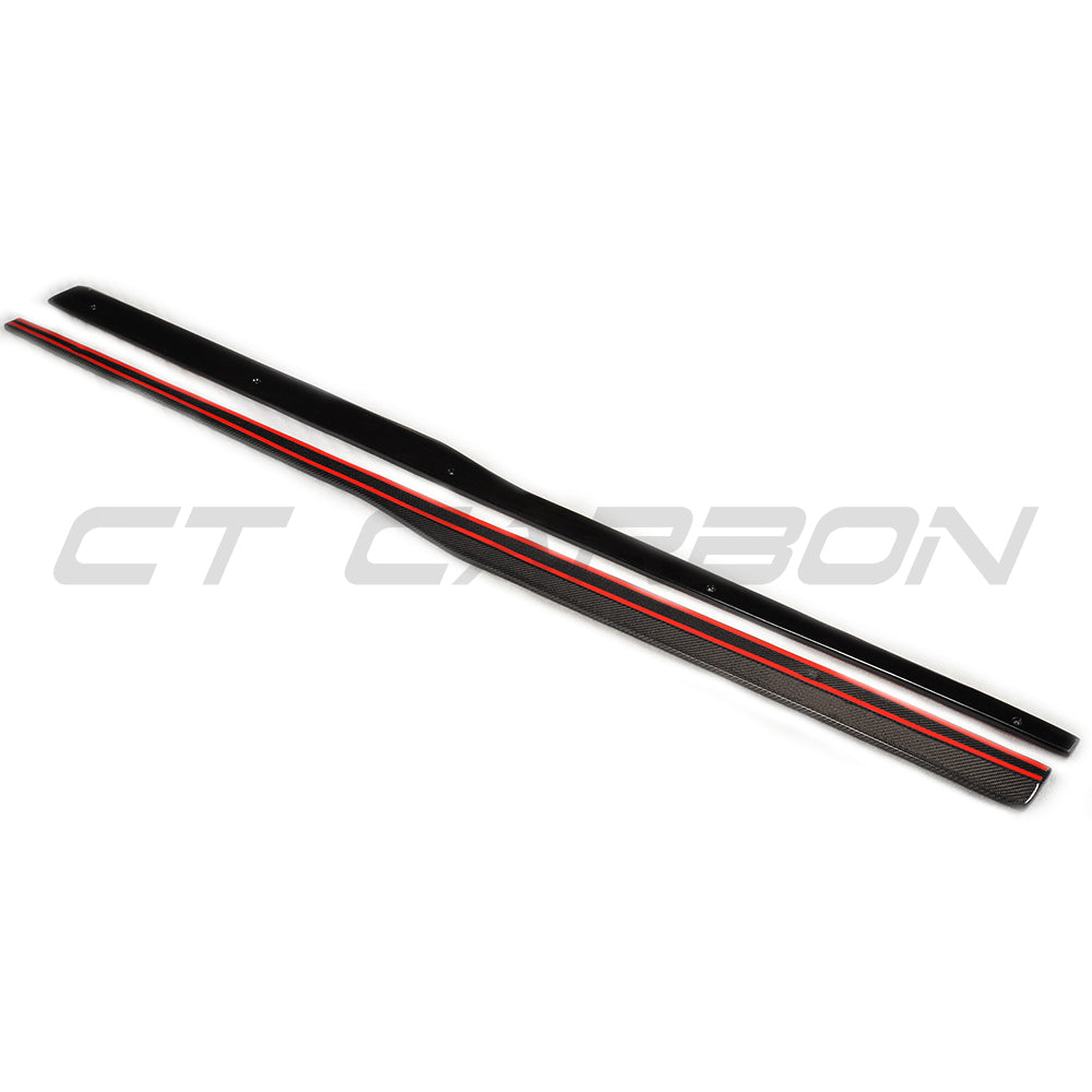 VW GOLF GTD/GTI MK7/7.5 2014-2020 CARBON FIBRE SIDE SKIRTS