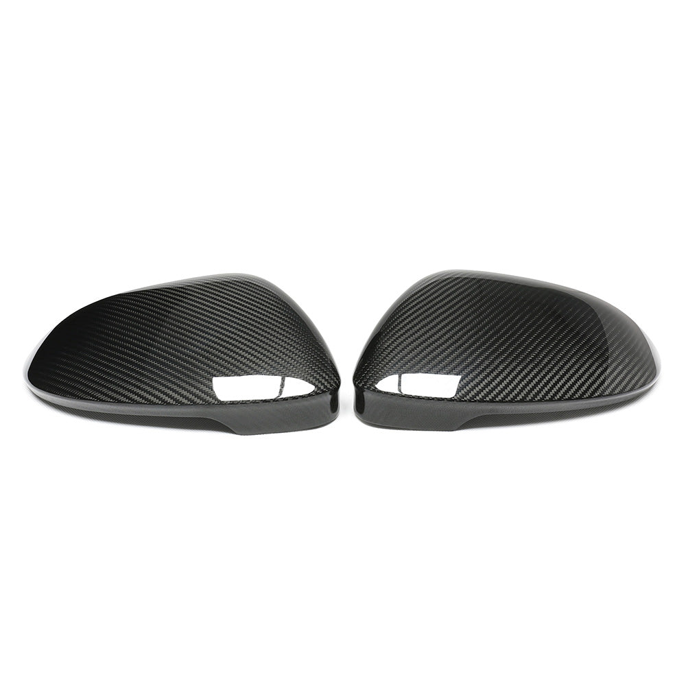 VW GOLF MK8 CARBON FIBRE MIRRORS - WITHOUT LANE ASSIST