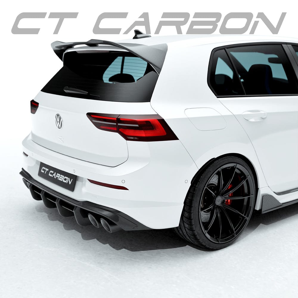 CT CARBON Spoiler VW GOLF MK8 R CARBON FIBRE DIFFUSER - CT DESIGN