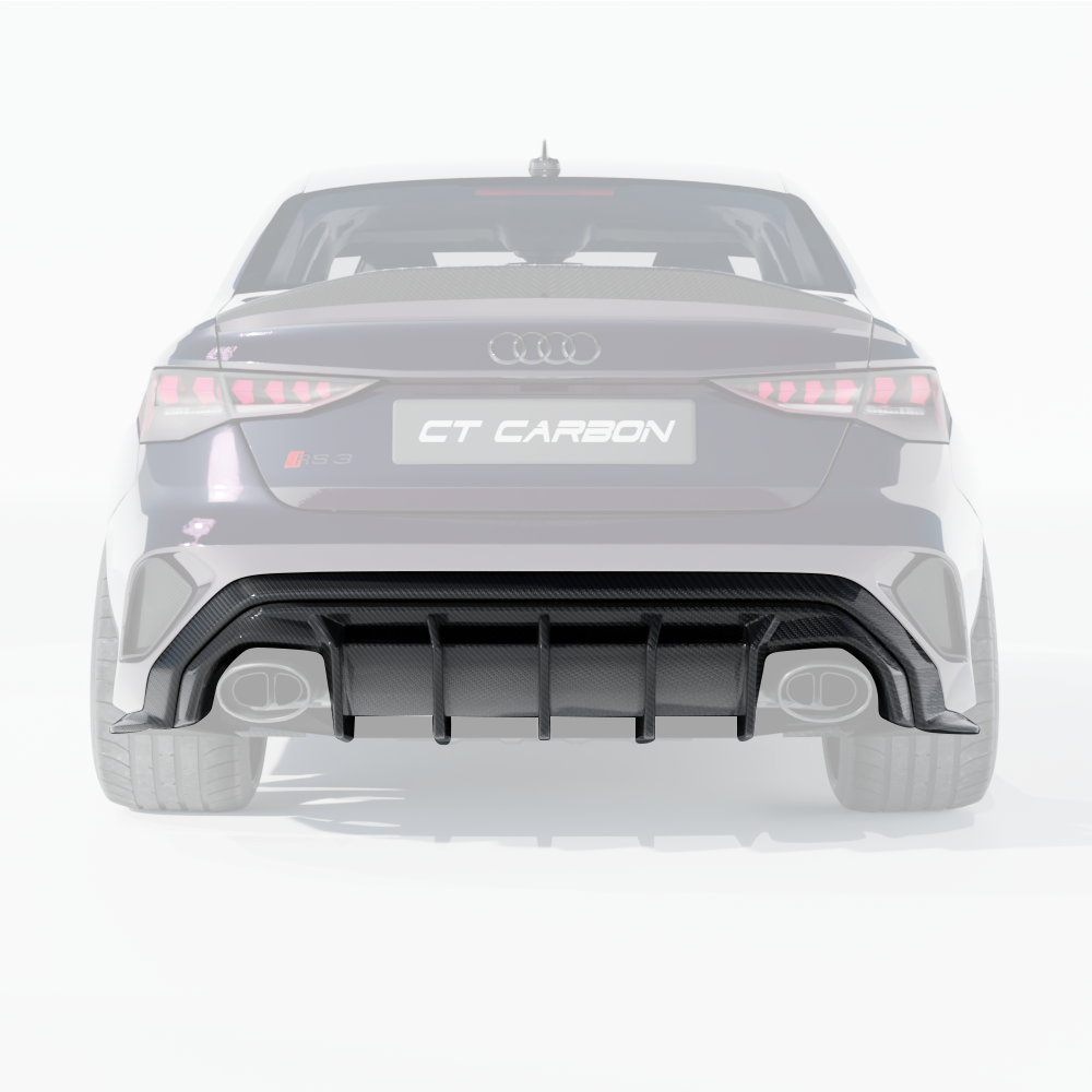AUDI RS3 8Y 2025+ SALOON CARBON FIBRE DIFFUSER - CT DESIGN