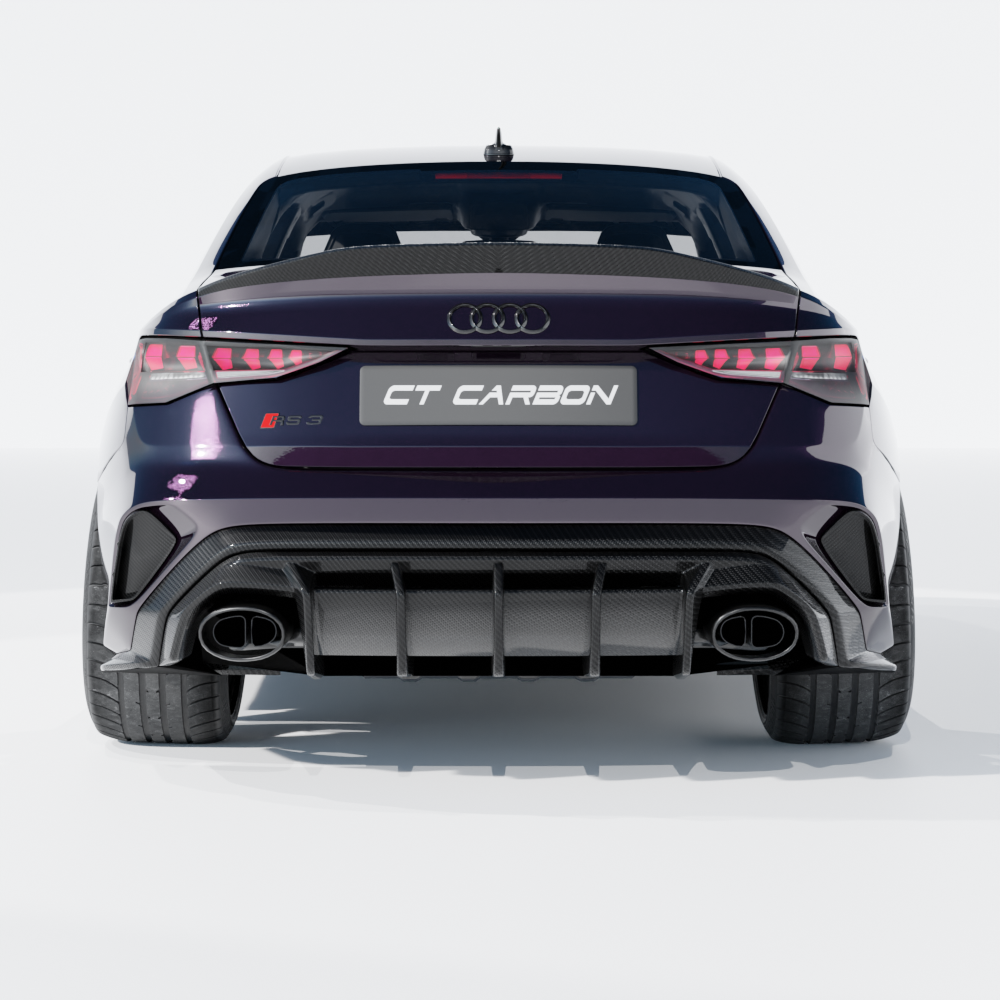 AUDI RS3 8Y 2025+ SALOON CARBON FIBRE DIFFUSER - CT DESIGN