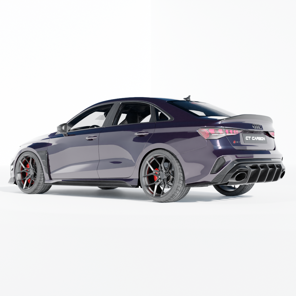 AUDI RS3 8Y 2025+ SALOON CARBON FIBRE DIFFUSER - CT DESIGN