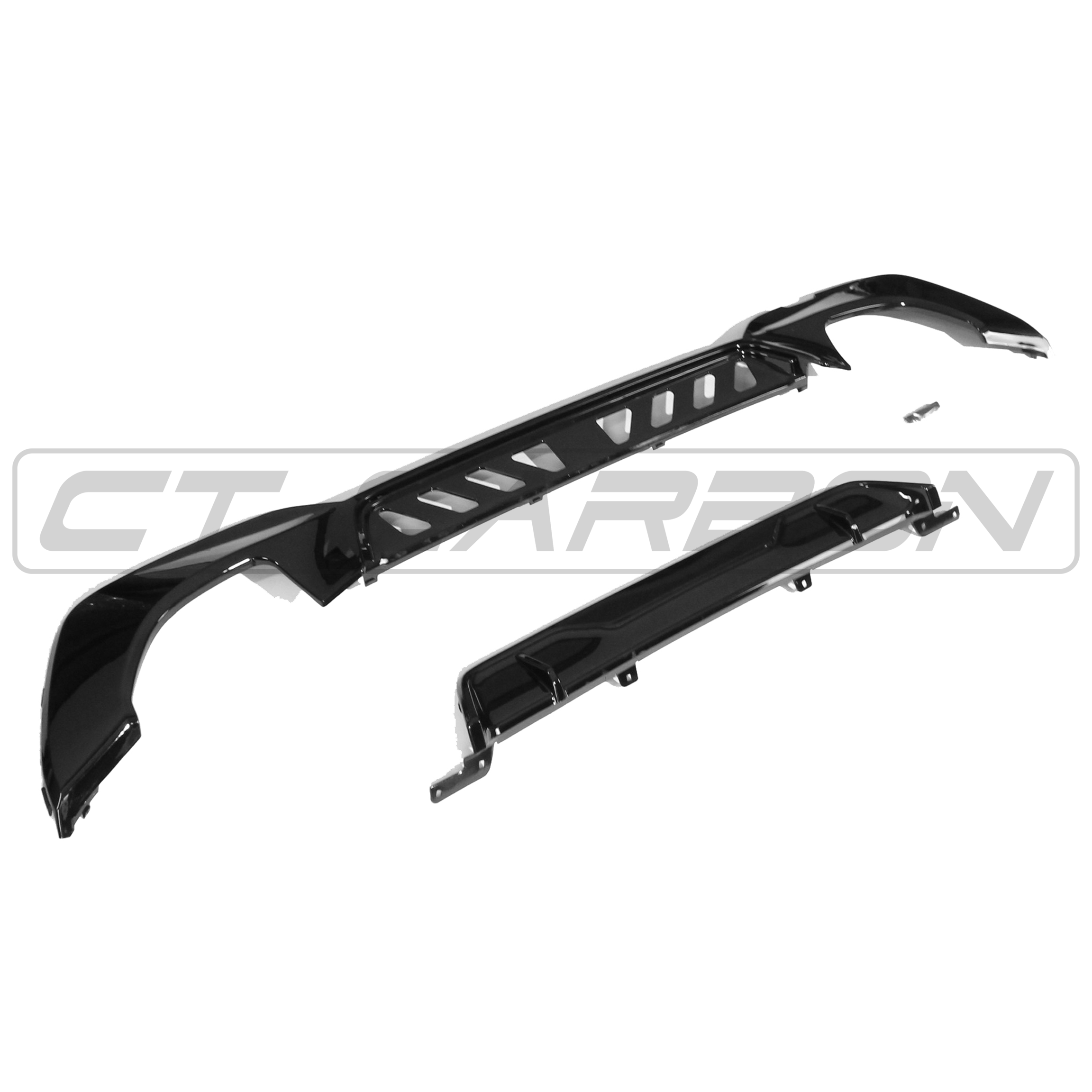 BLAK BY CT Diffuser BMW G20 3 SERIES GLOSS BLACK DIFFUSER - MP STYLE (QUAD TIPS)