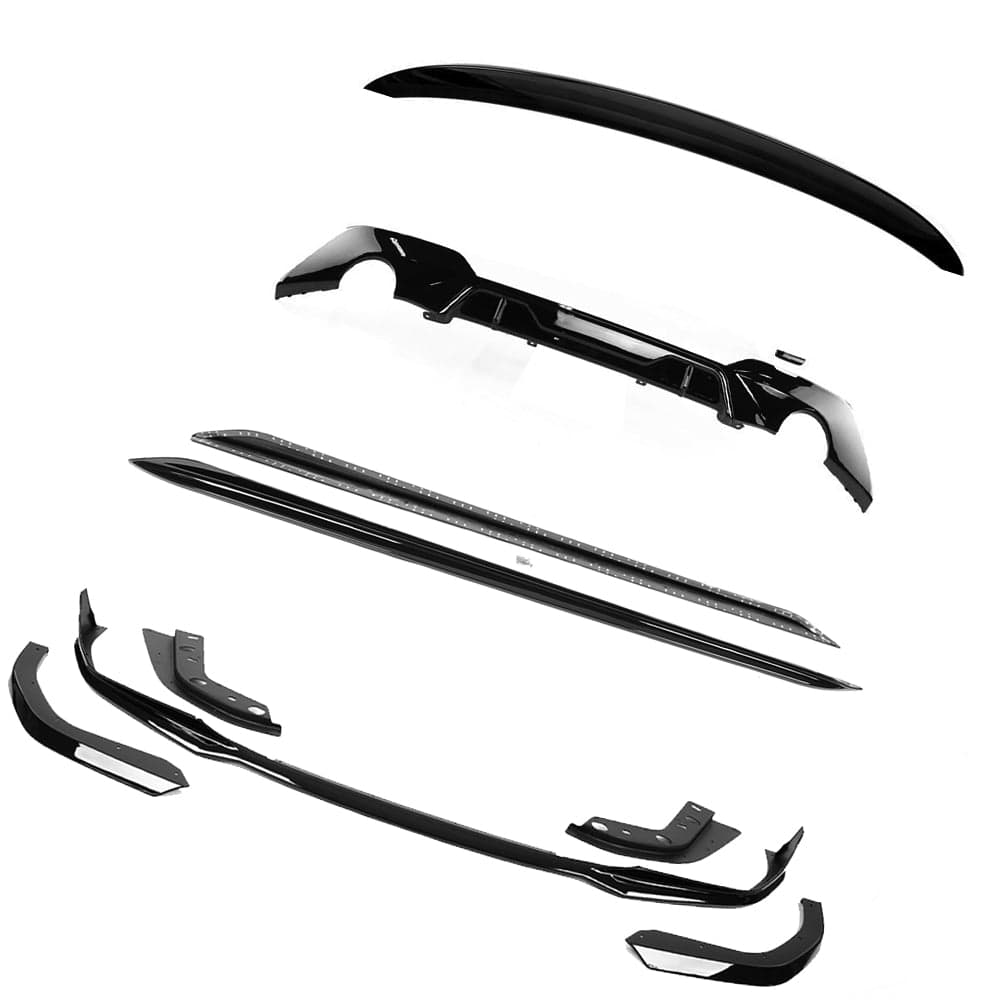 BLAK BY CT Full Kit BMW 3 SERIES G20 GLOSS BLACK FULL KIT (ROUND EXHAUST) - MP STYLE - BLAK BY CT CARBON