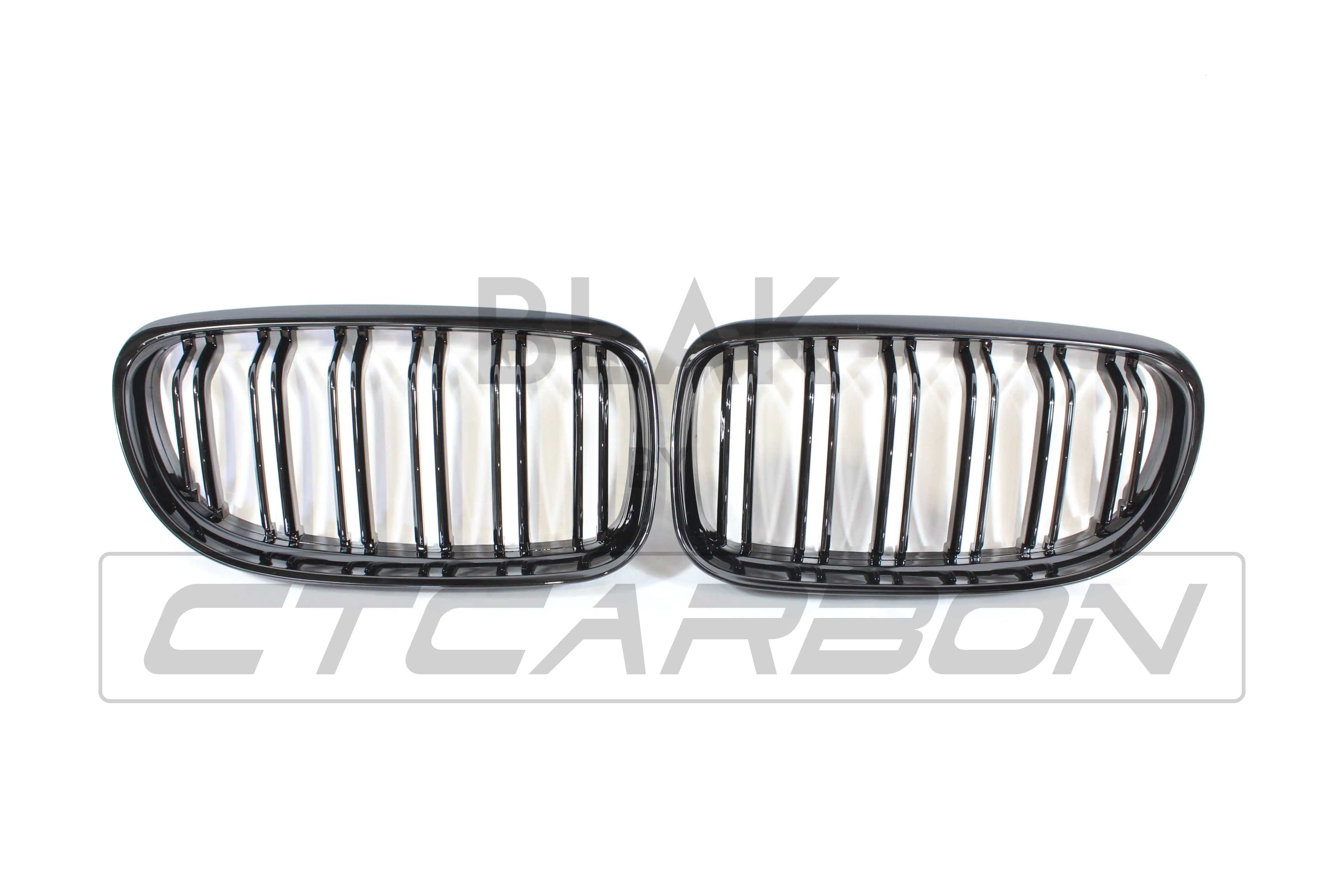 BLAK BY CT GRILLE BMW E90 3 SERIES LCI DOUBLE SLAT BLACK GRILLES - BLAK BY CT CARBON
