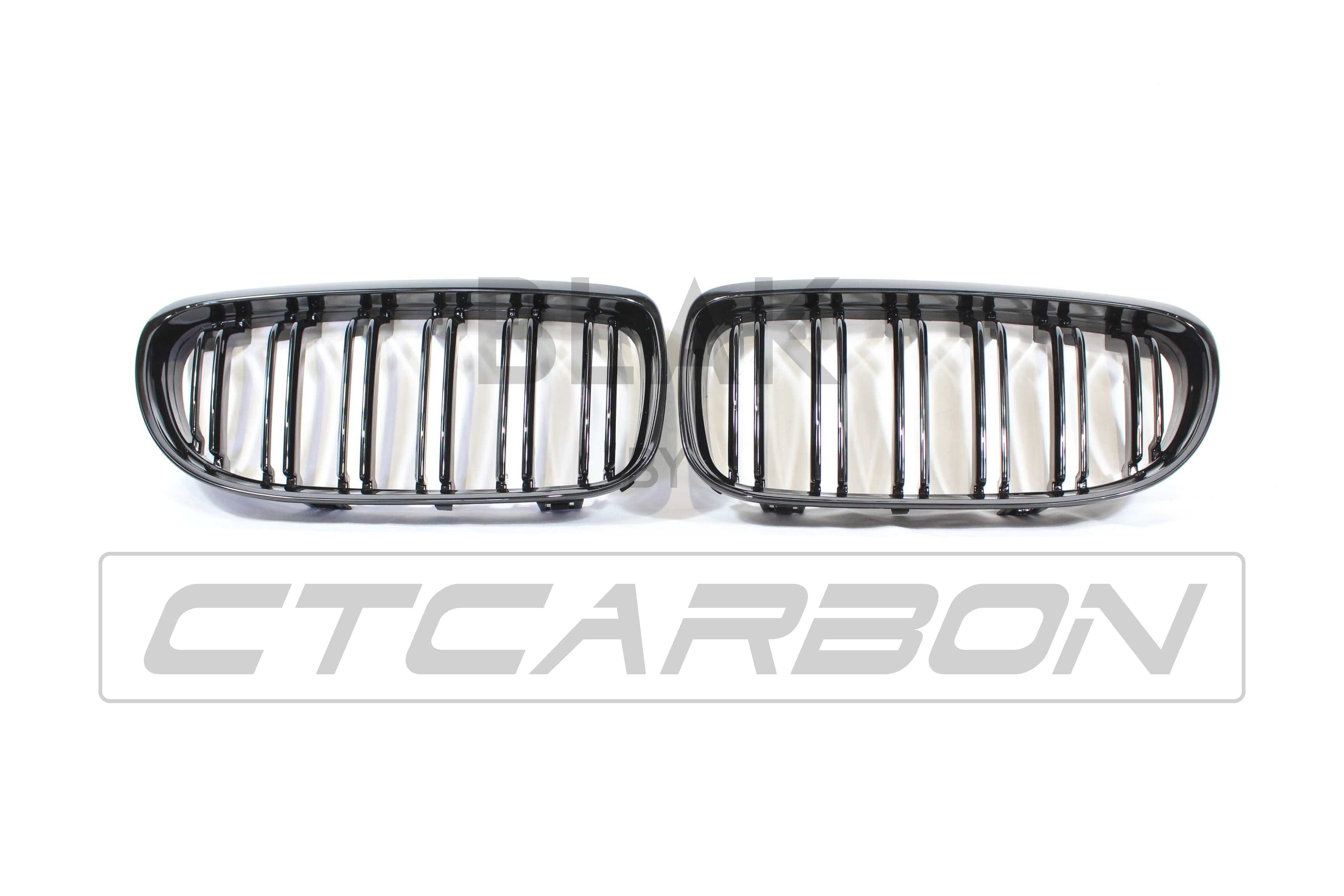 BLAK BY CT GRILLE BMW E90 3 SERIES LCI DOUBLE SLAT BLACK GRILLES - BLAK BY CT CARBON