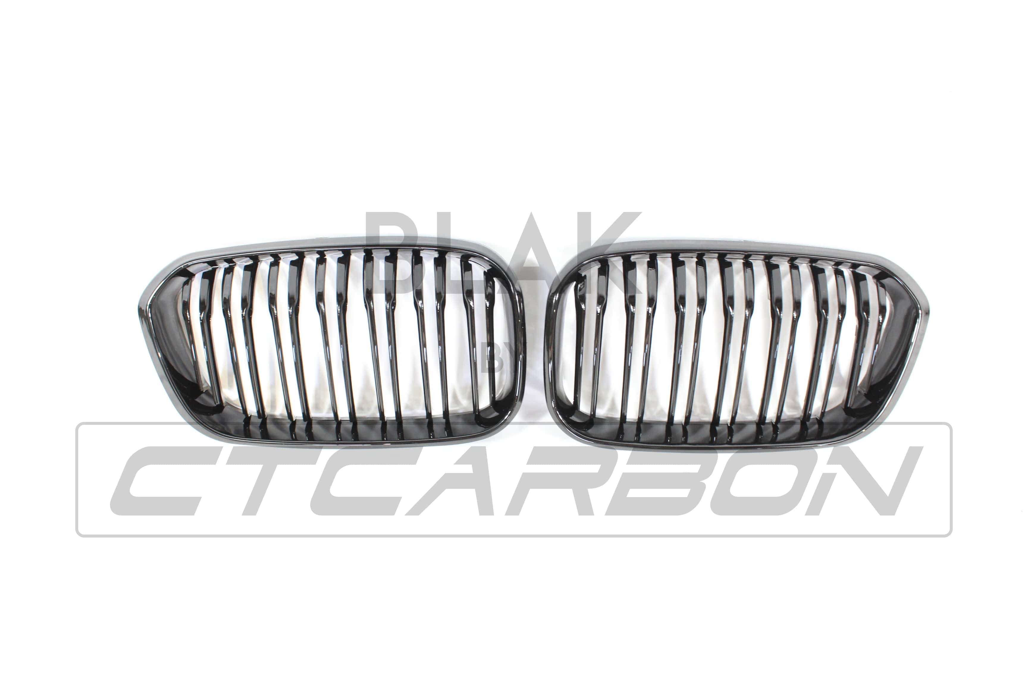 BLAK BY CT GRILLE BMW F20 1 SERIES LCI DOUBLE SLAT BLACK GRILLES - BLAK BY CT CARBON