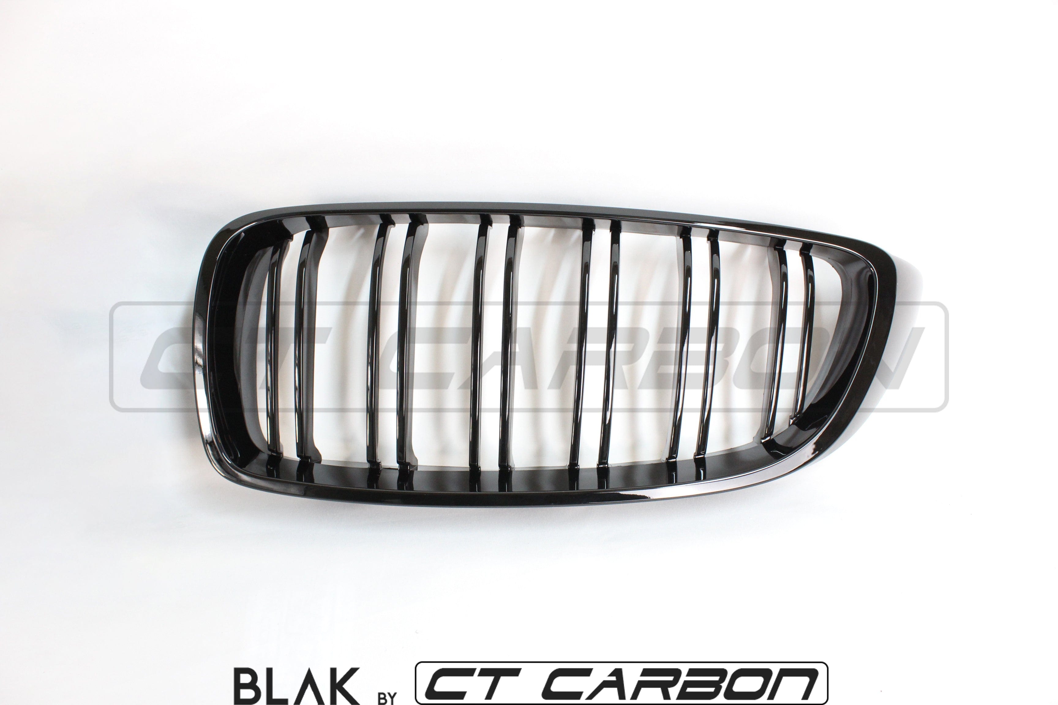 BLAK BY CT Splitter BMW M4 F82 / F83 & F32 4 SERIES DOUBLE SLAT BLACK GRILLES - BLAK BY CT CARBON