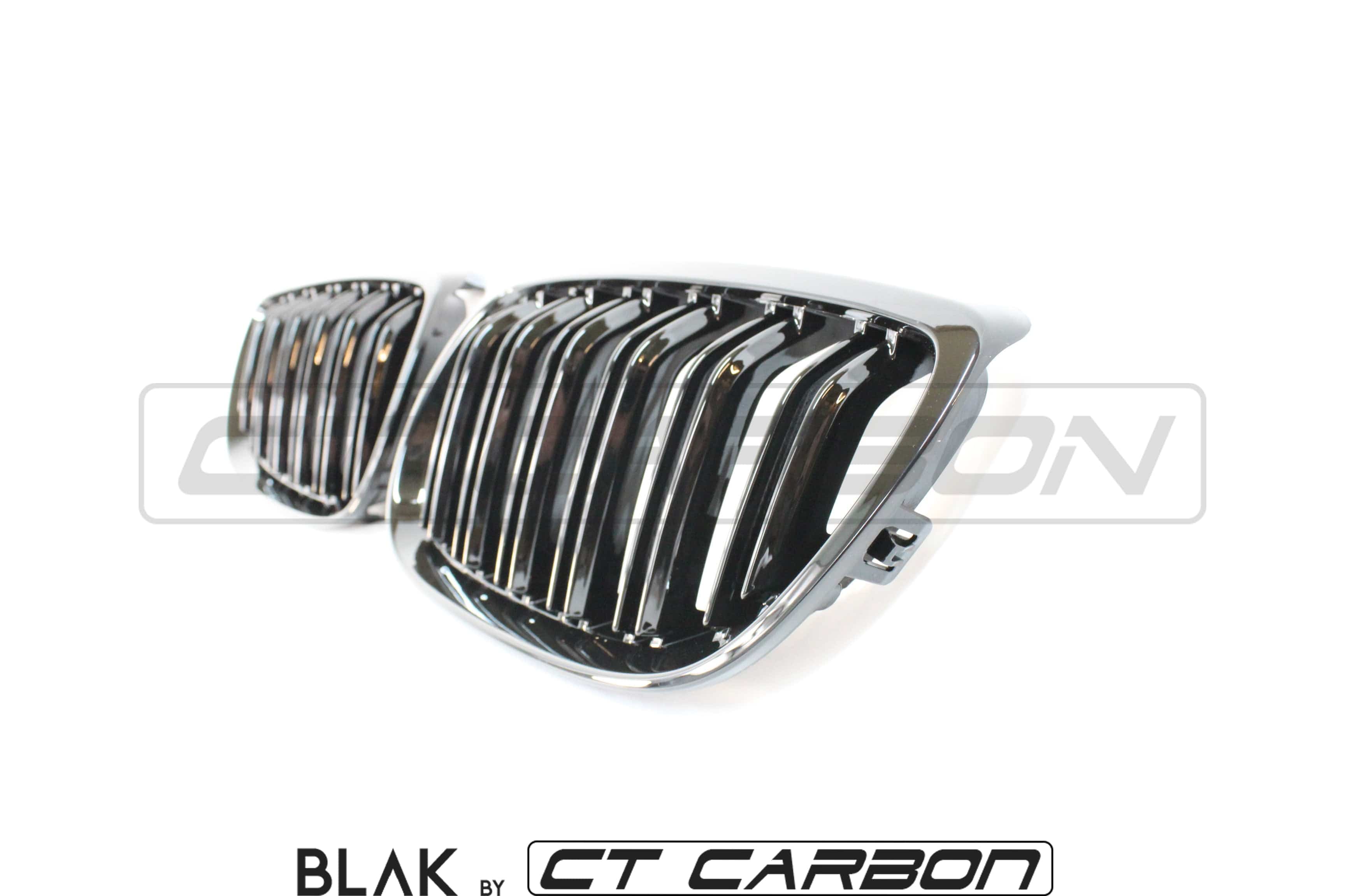 BLAK BY CT Vehicles & Parts BMW M3 / 3 SERIES E92/E93 DOUBLE SLAT BLACK GRILLES - BLAK BY CT CARBON