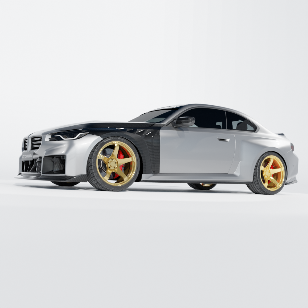 BMW G87 M2 CARBON FIBRE FRONT FENDERS/WINGS - CT DESIGN