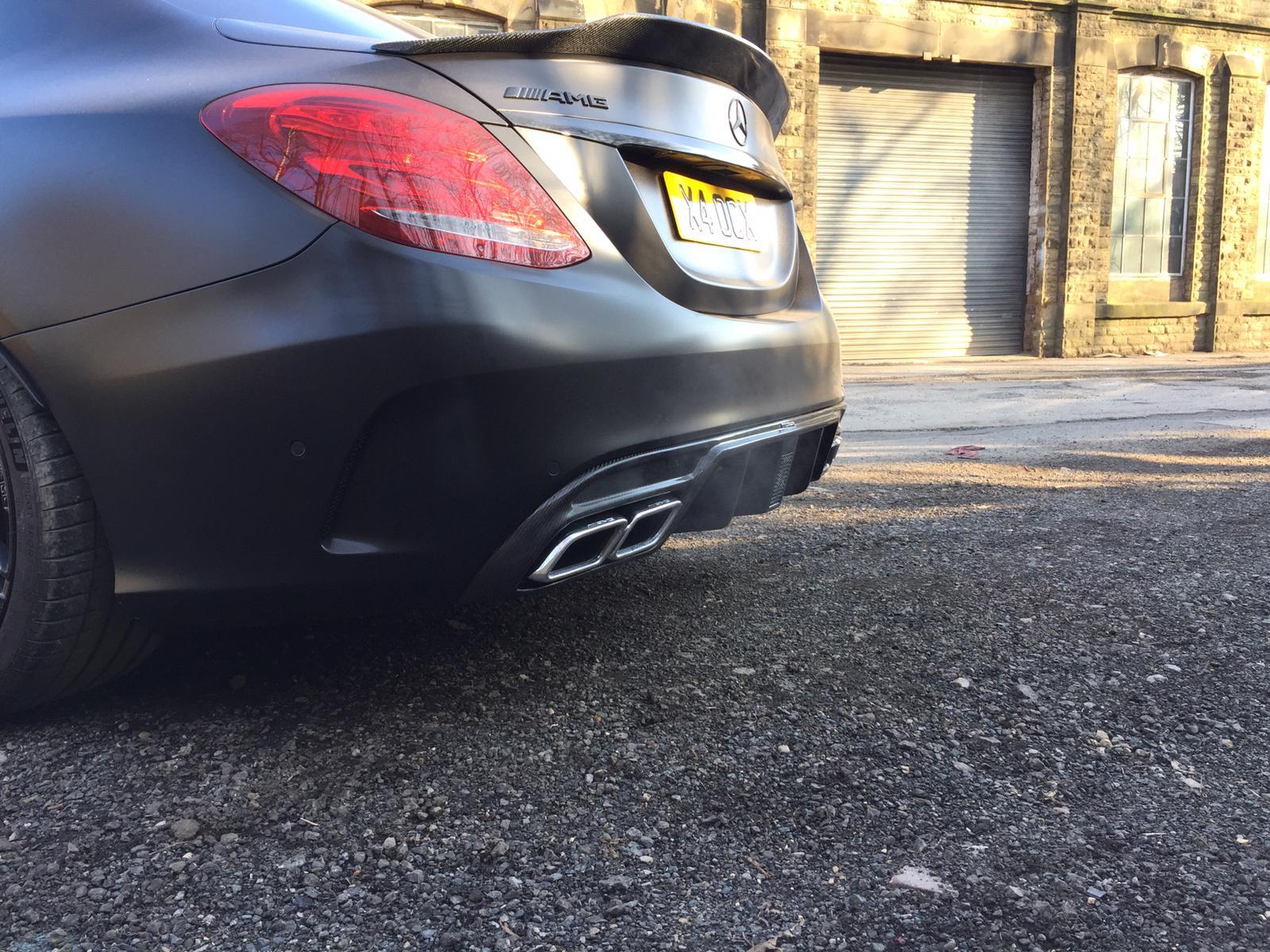 CT CARBON Diffuser MERCEDES W205 C63 & C63S SALOON 4DR CARBON DIFFUSER - CT DESIGN