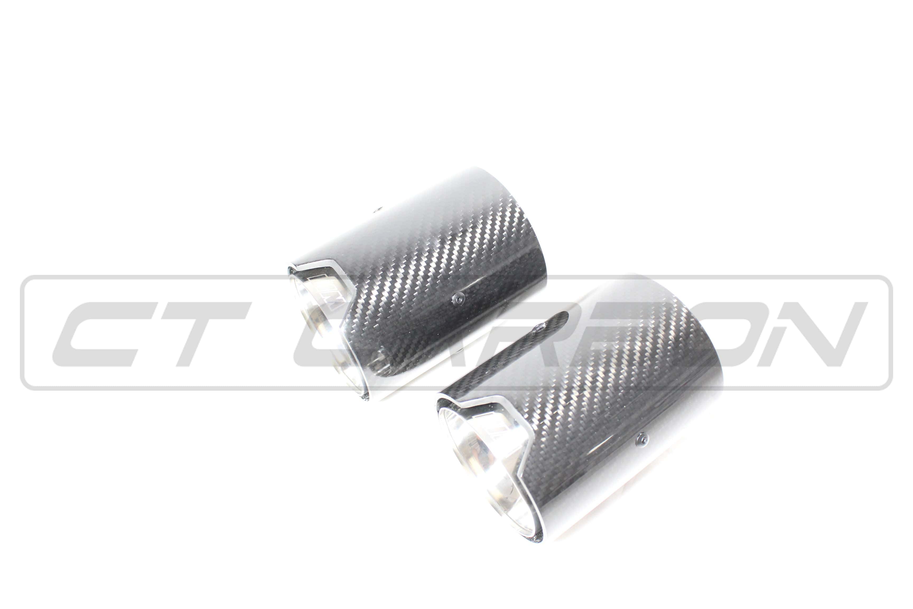CT CARBON Exhaust Tips BMW CARBON EXHAUST TIPS 135i/140i/235i/240i/335i/340i/435i/440i - CHROME (SET OF 2)