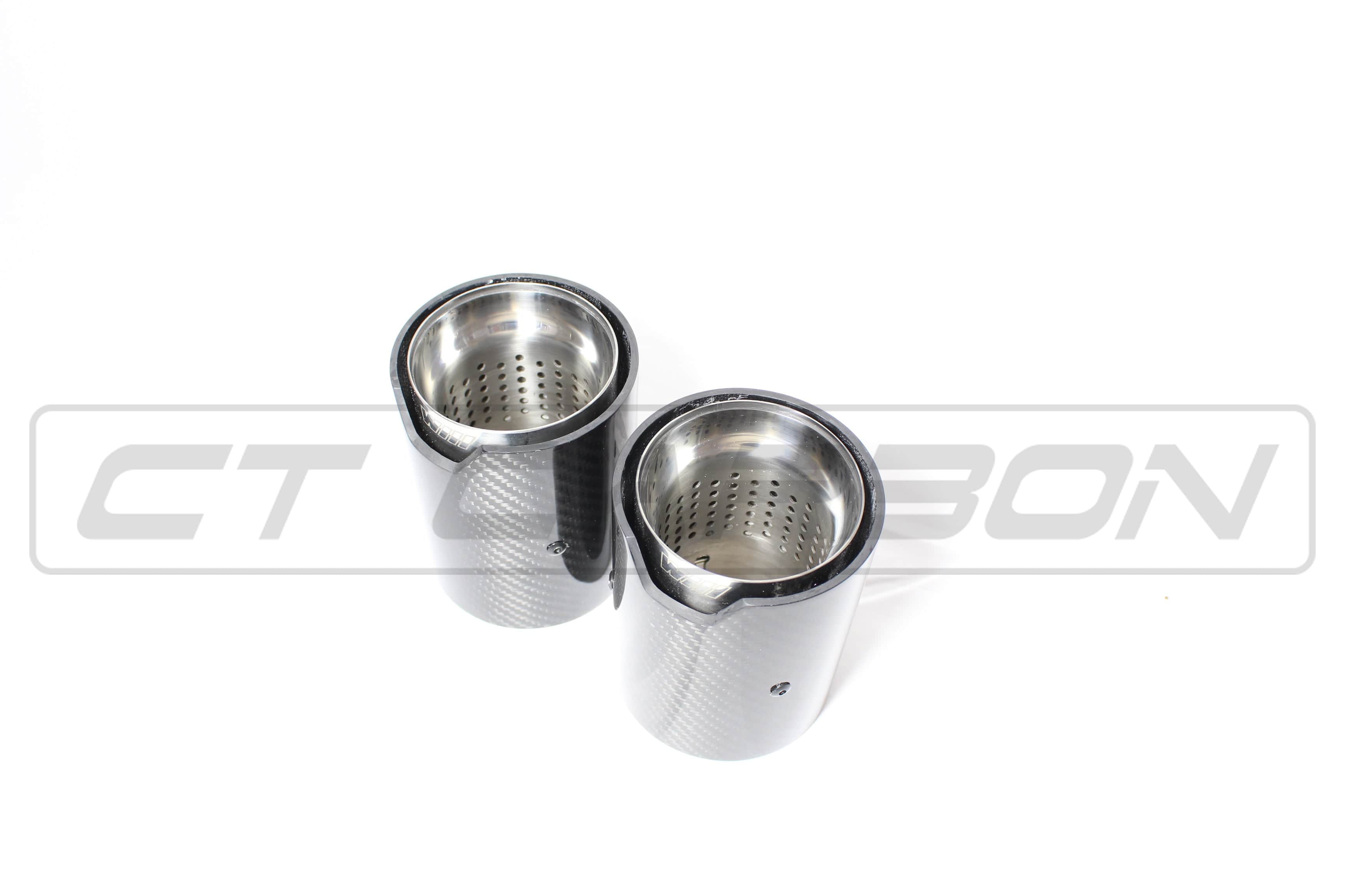 CT CARBON Exhaust Tips BMW CARBON EXHAUST TIPS 135i/140i/235i/240i/335i/340i/435i/440i - CHROME (SET OF 2)