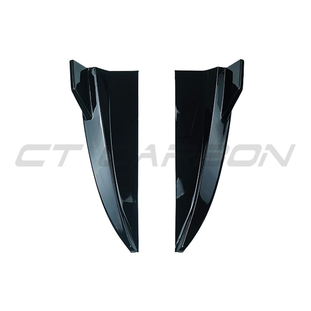 MERCEDES C43 & C CLASS W205 ESTATE 2014-2021 GLOSS BLACK REAR BUMPER CORNERS