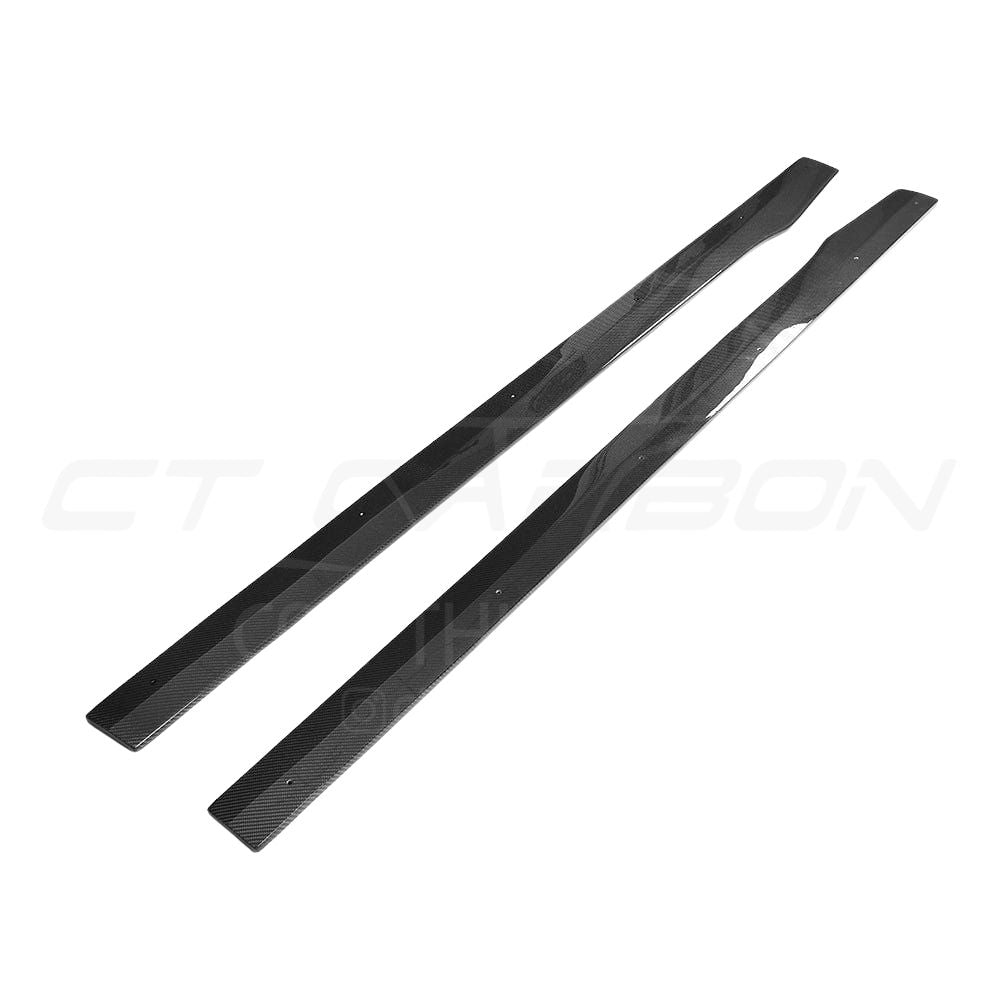 MERCEDES W205 C63 & C63S COUPE 2DR & SALOON 4DR CARBON SIDE SKIRTS - D STYLE