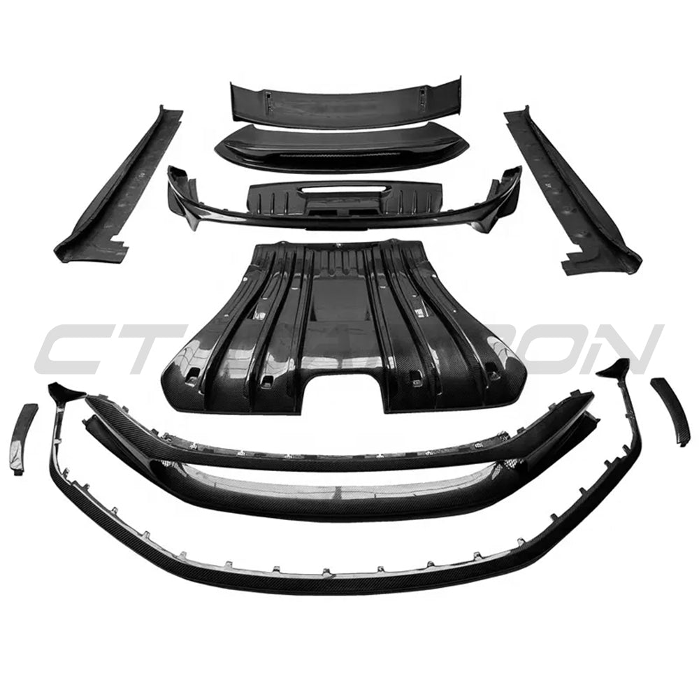 PORSCHE 911 (992) GT3 RS FULL CARBON FIBRE PLASTIC REPLACEMENT KIT - CT DESIGN