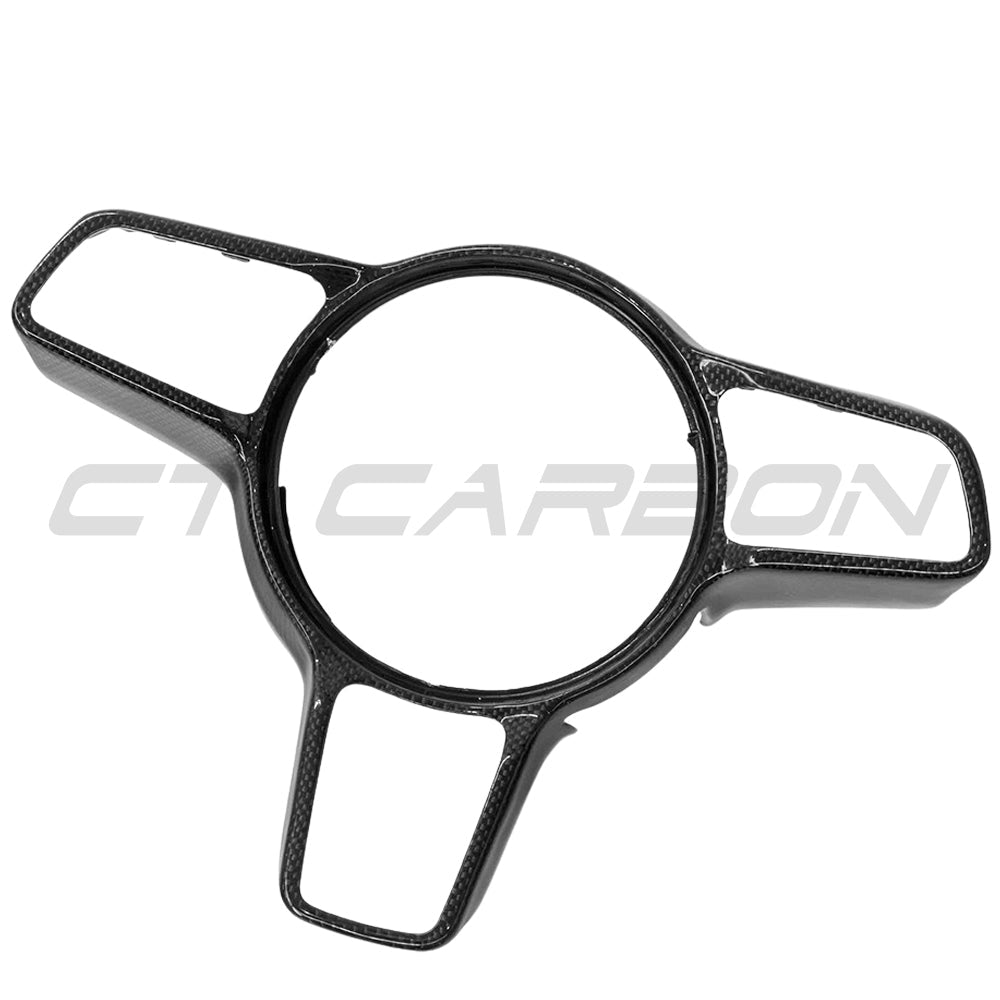 PORSCHE 911/CAYMAN/BOXSTER/CAYENNE/MACAN 2013+ STEERING WHEEL TRIM WITH SPORT CHRONO